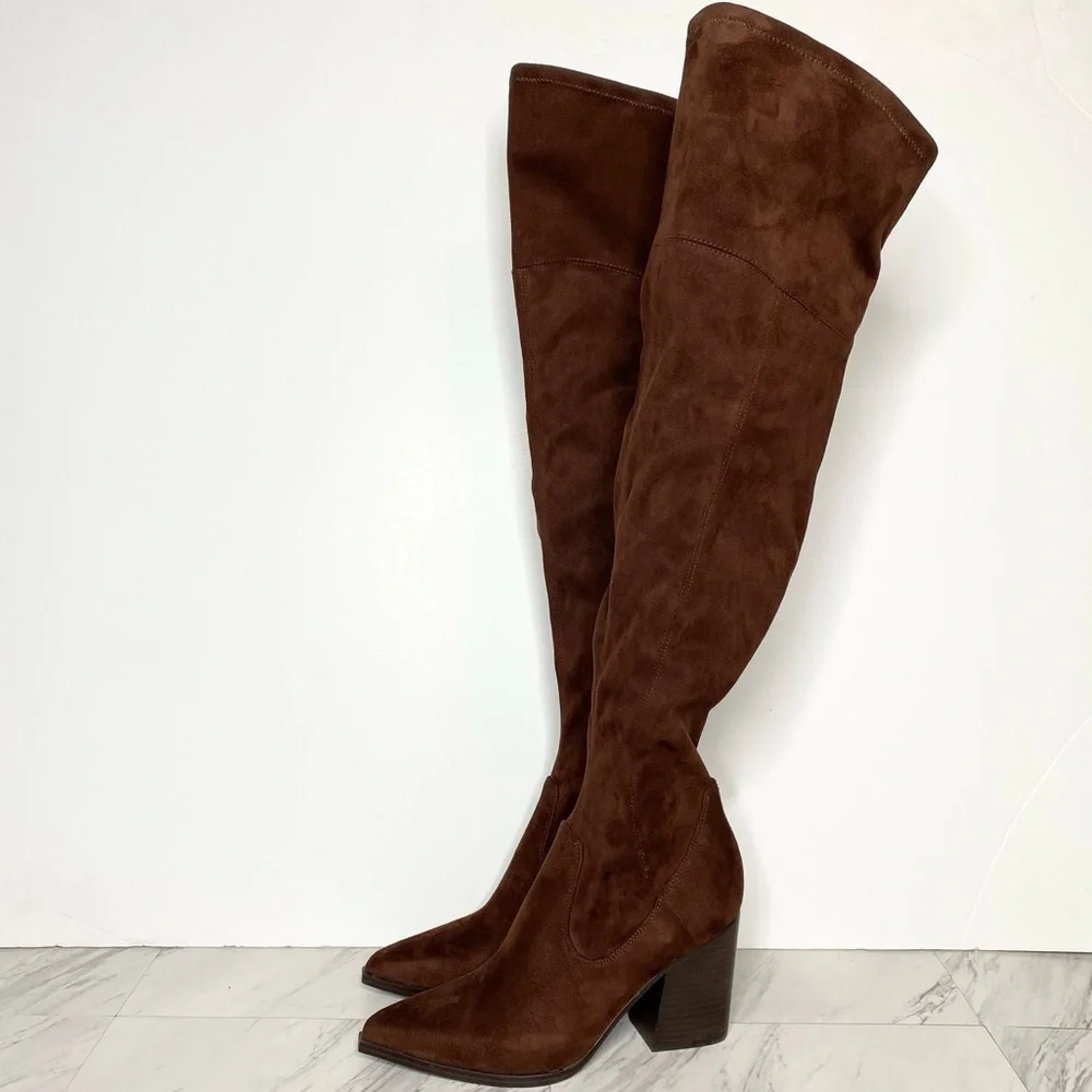 Marc Fisher Onyse Brown Over The Knee Boot 9M
